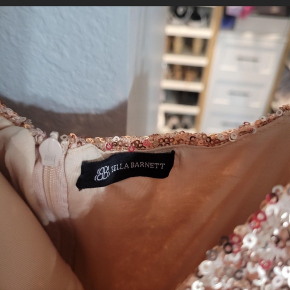 Bella Barnett gold jumpsuit size medium worn once. - Picture 6 of 8